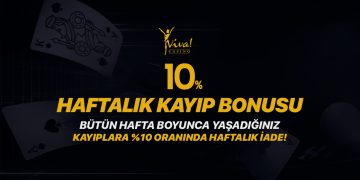 Casinoviva 10% Haftalık Kayıp Bonusu casinoviva-haftalik-kayip-bonusu